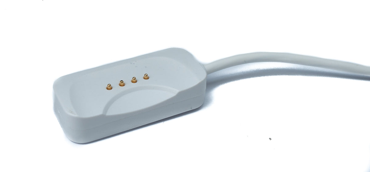 USB 2.0 cable 100 cm for Oppo Watch 4 3 2 1 pro SE for OnePlus Watch 2 Smartwatch in white