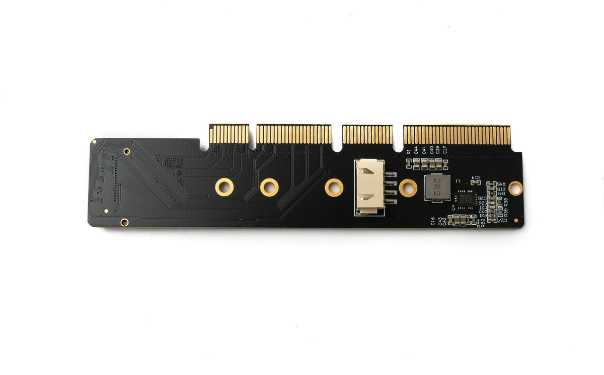 NGFF Adapter M.2 Key NVME AHCI SSD zu PCI E 3.0 35 cm Kabel für 110 80 mm SSD | System-S