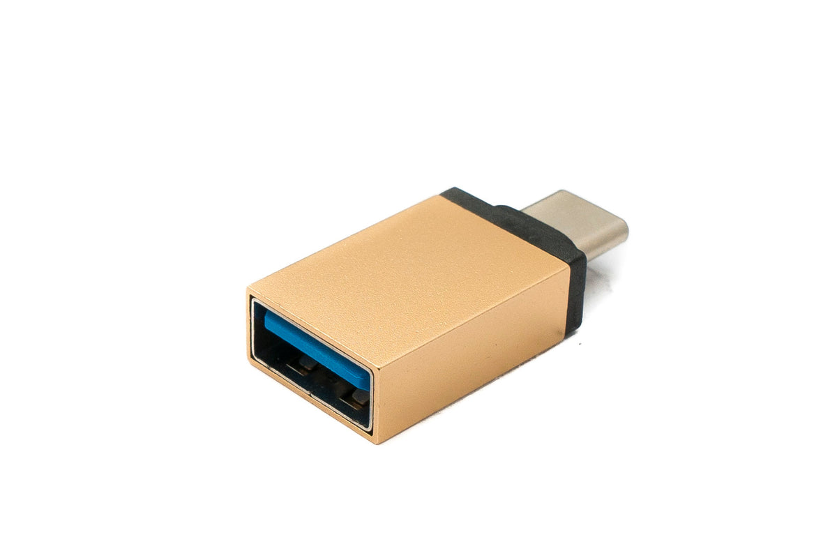 USB 3.1 Adapter Typ C Stecker zu 3.0 A Buchse 5 Gbit/s in Rosa Gelb | System-S