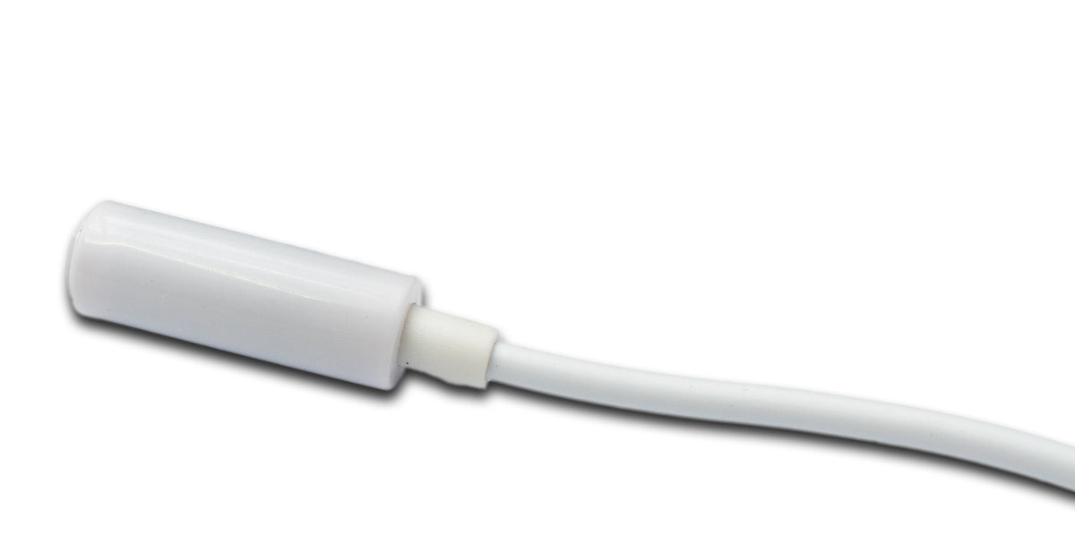 Audio Kabel 100 cm Stereo AUX Klinke 3,5 mm Stecker zu Buchse in Weiß | System-S