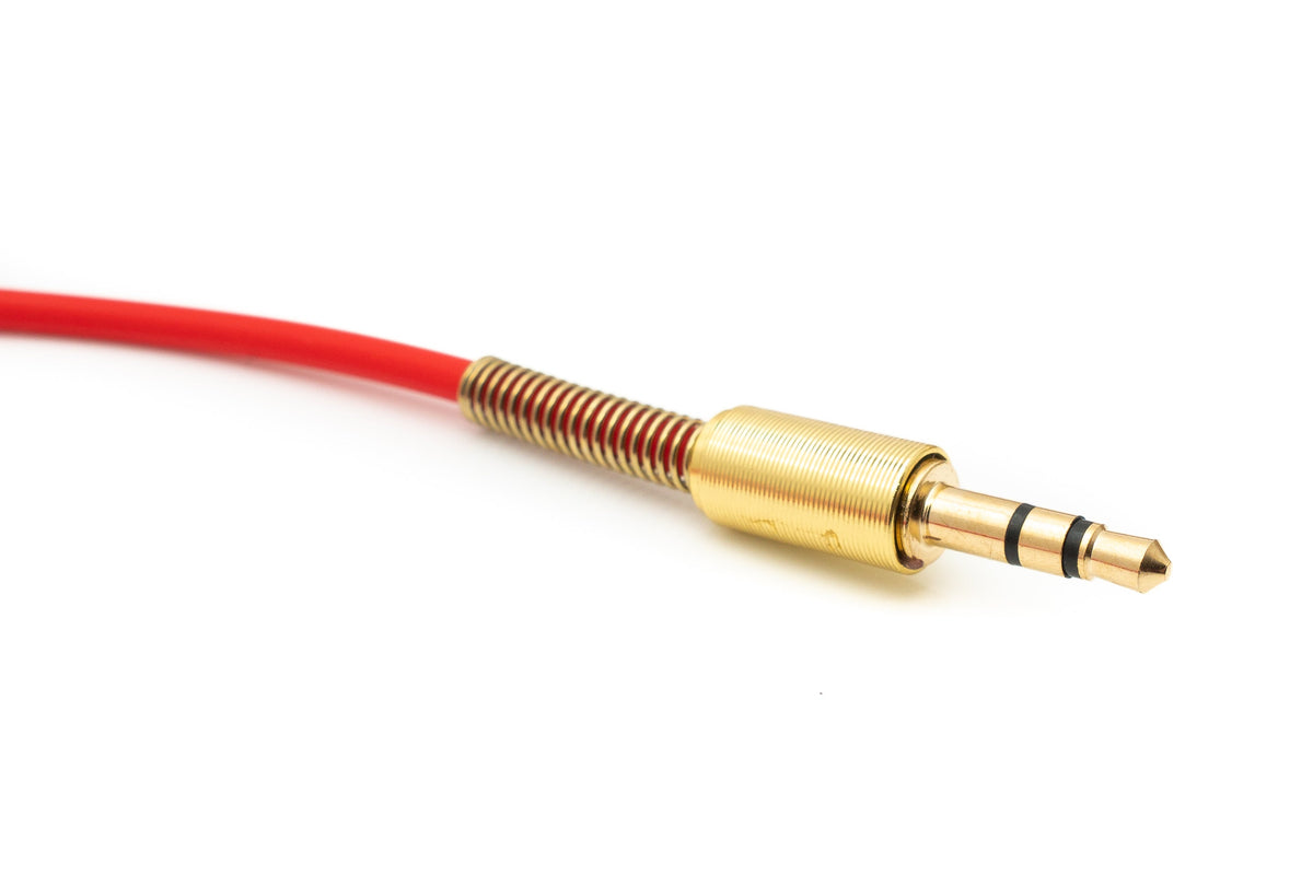 SYSTEM-S Audio Cable 100cm Stereo AUX Jack 3.5 mm Male to Male Angled Anti-kink