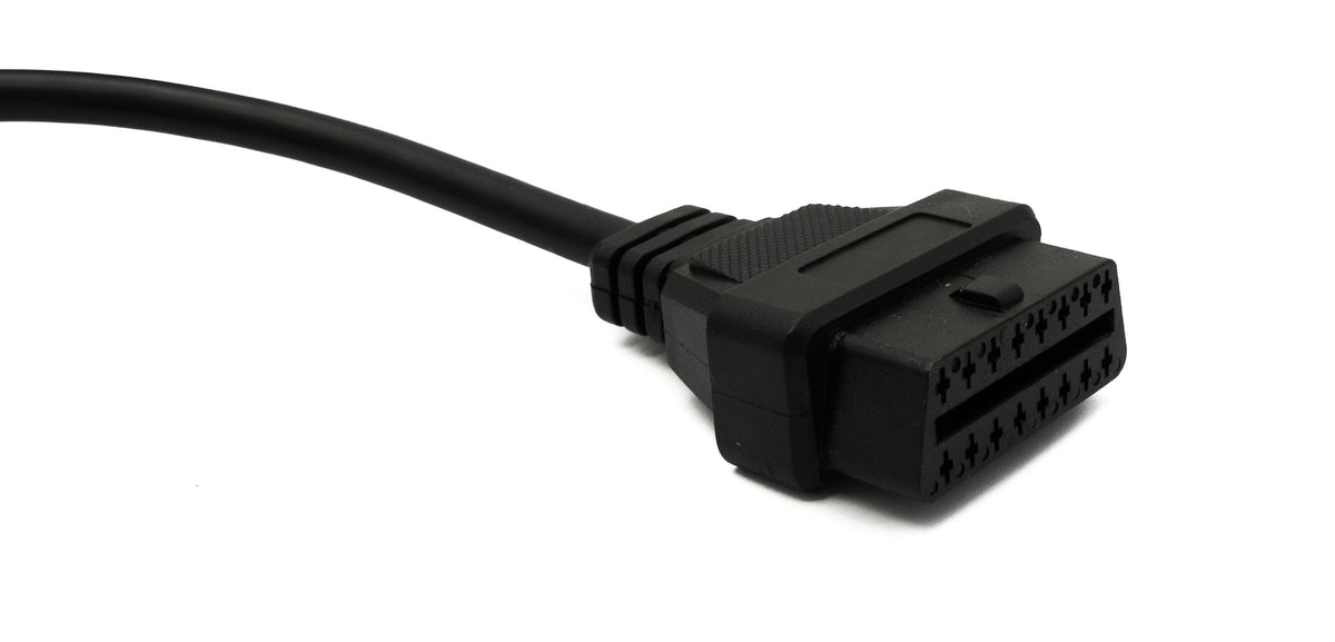 OBD Kabel 20 cm OBD 2 Buchse für Toyota 22pin in Schwarz Adapter Auto Diagnose | System-S