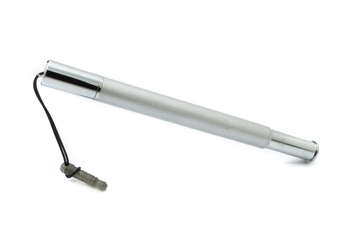 Touchpen Stylus aus Aluminium in Grau für Tablet Smartphone Laptop Surface | System-S