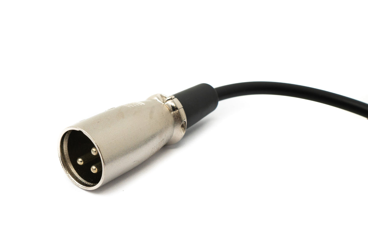 SYSTEM-S Audio Cable 50 cm XLR 3-pin plug to DIN 5-pin plug in black