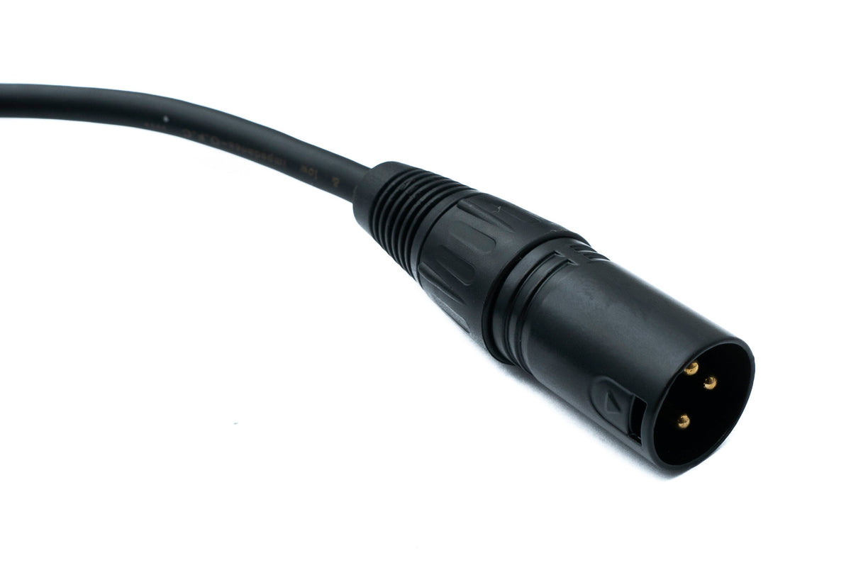 SYSTEM-S Audio XLR cable 100 cm 3-pin plug to jack AUX 6.35 mm 2-pin TS plug