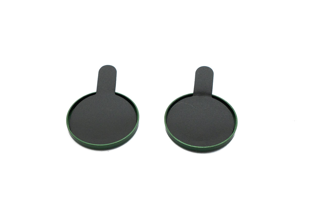 SYSTEM-S Camera Protection Lens Cover made of Glass Metal for iPhone 13 + Mini Green