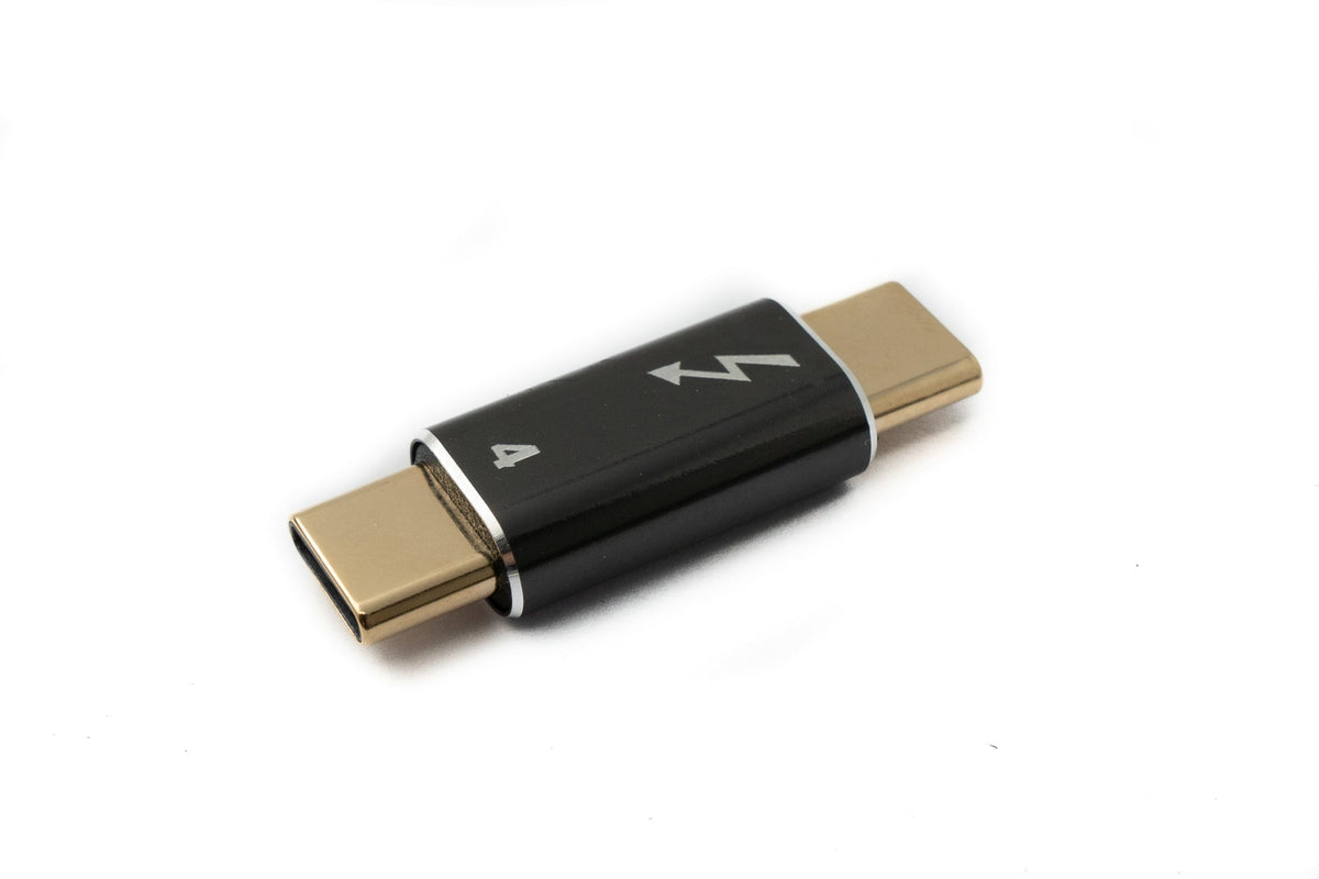 SYSTEM-S USB4 USB Adapter Type C Male to Male 40 Gbit/s USB 4.0 Cable in Gray