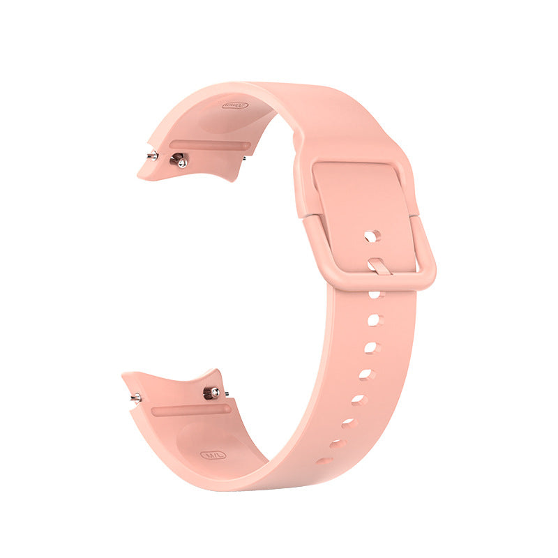 Armband 20 mm aus Silikon für Samsung Galaxy Watch 5 4 Smartwatch in Pink | System-S