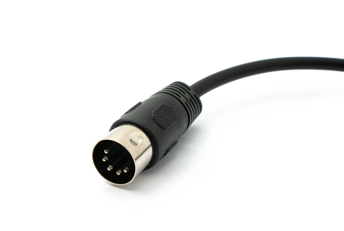 Audio Kabel 50 cm XLR 3 polig Buchse zu DIN 5 polig Stecker in Schwarz | System-S