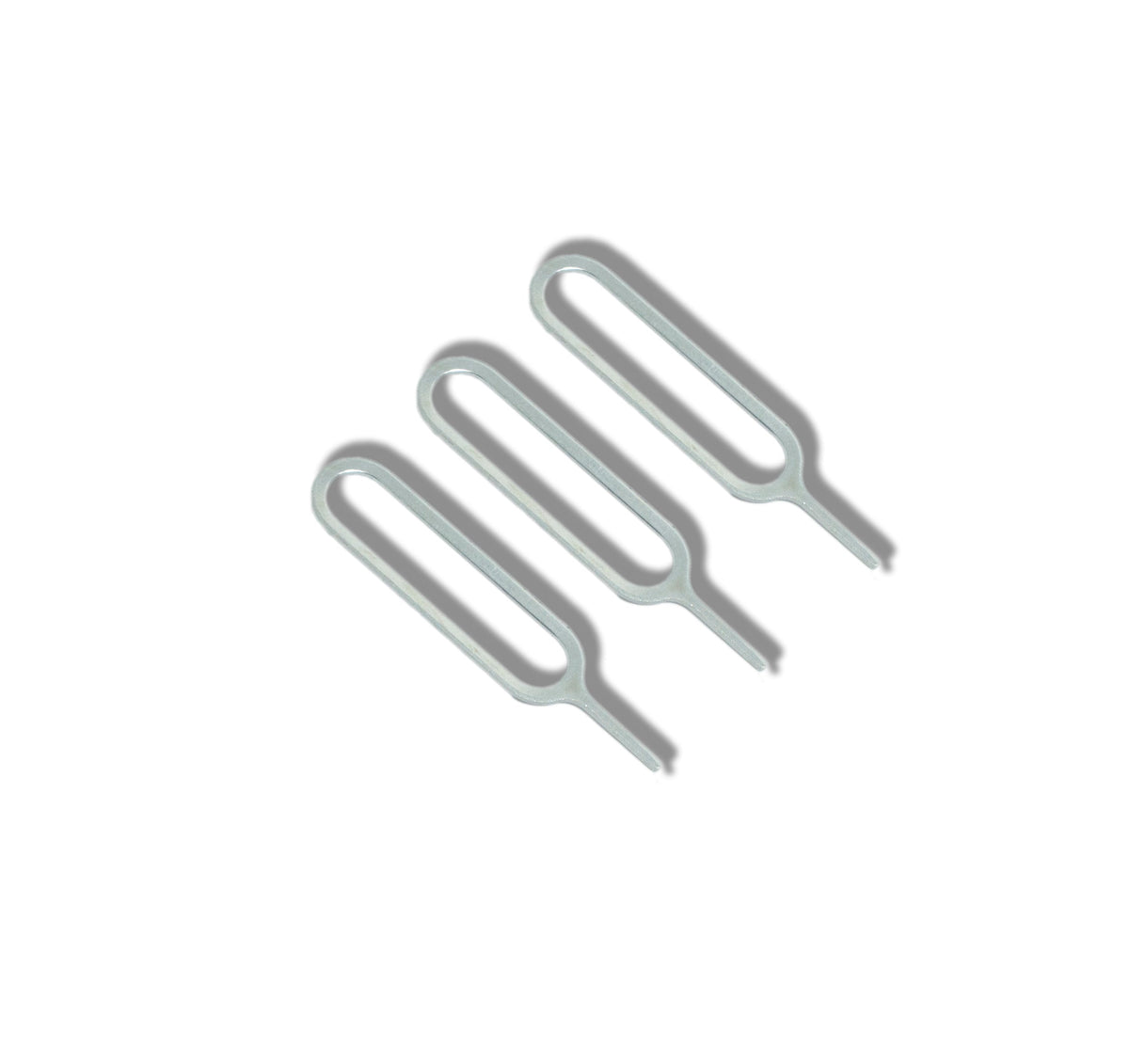 3x SIM Karte Nadel Set Kartenträger Auswerfer Tool in Grau | System-S