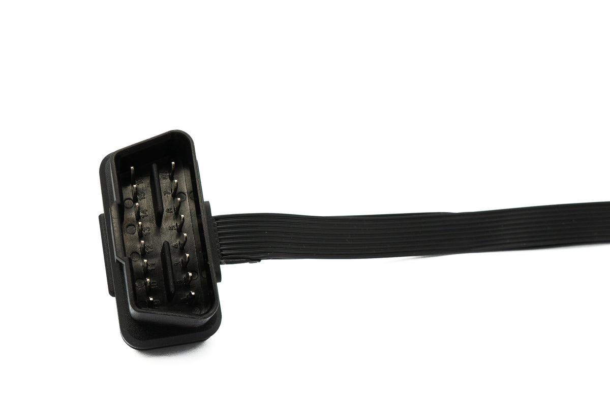 SYSTEM-S OBD Y cable 30 cm OBD 2 16-pin J1962M plug to 2x J1962F socket flat for car