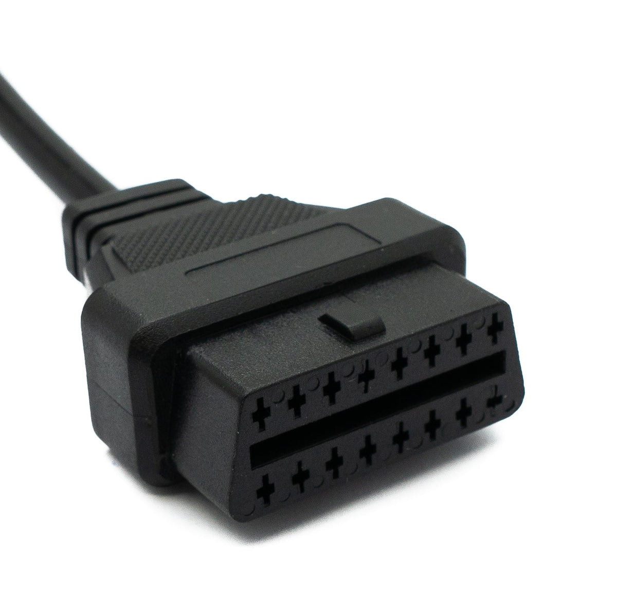 SYSTEM-S OBD cable 10 cm OBD 2 socket for Mazda 17-pin in black for car diagnostics