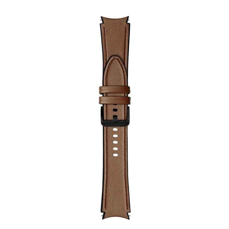 Armband flexibel aus Silikon 20mm für Samsung Galaxy Watch 4 Smartwatch Braun | System-S