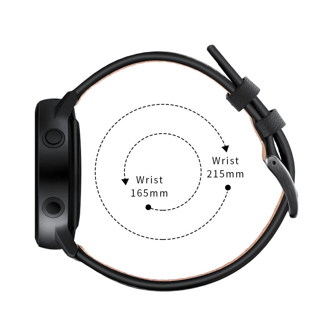 SYSTEM-S flexible silicone strap 20mm for Samsung Galaxy Watch 4 Smartwatch Black