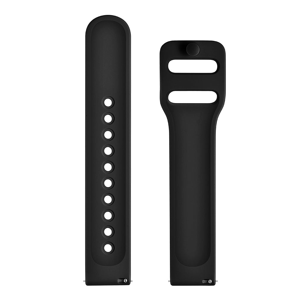 SYSTEM-S flexible silicone strap 22mm for Samsung Galaxy Watch 4 Smartwatch Black