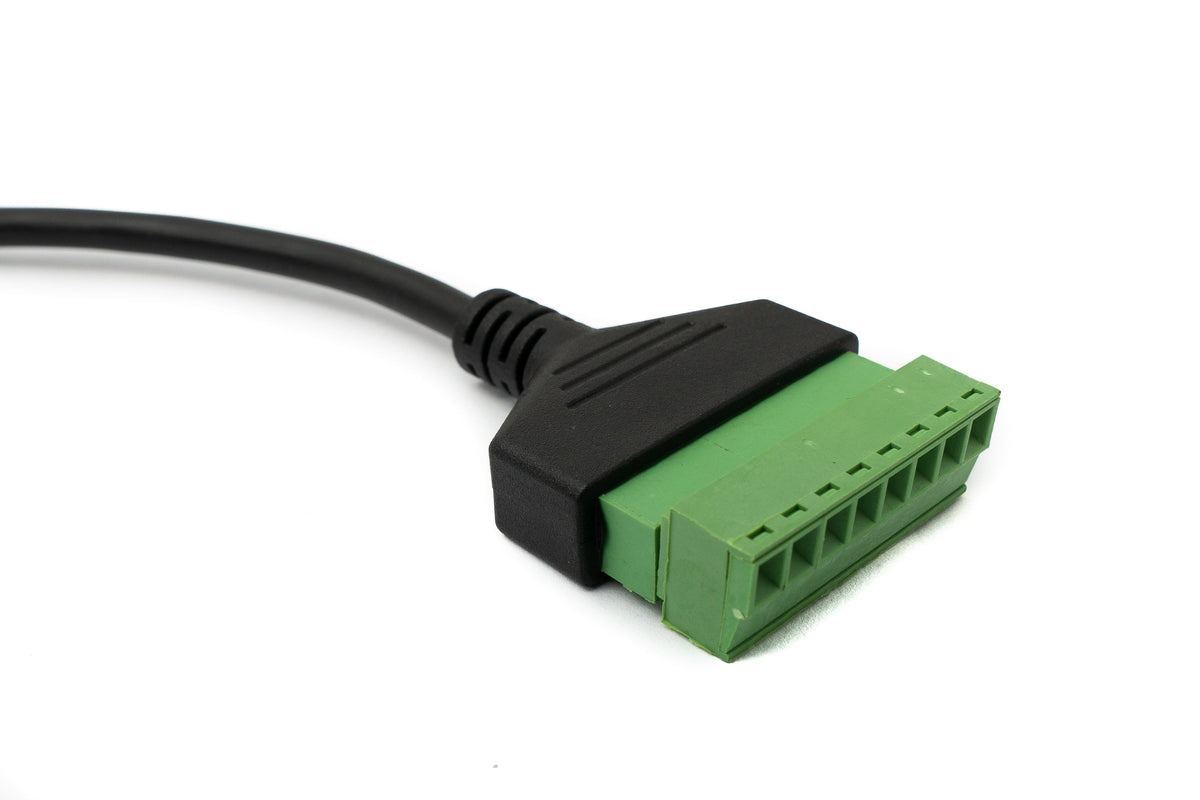 SYSTEM-S LAN cable 30 cm RJ45 socket to 8 pin terminal block screw