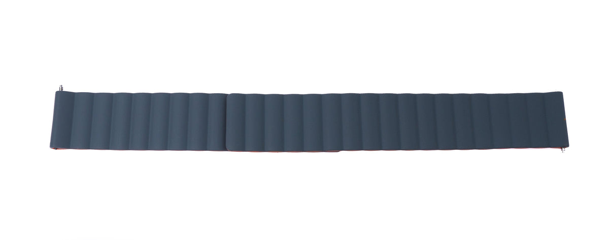 SYSTEM-S 20 mm silicone magnetic strap for Smartwatch in Orange Grey