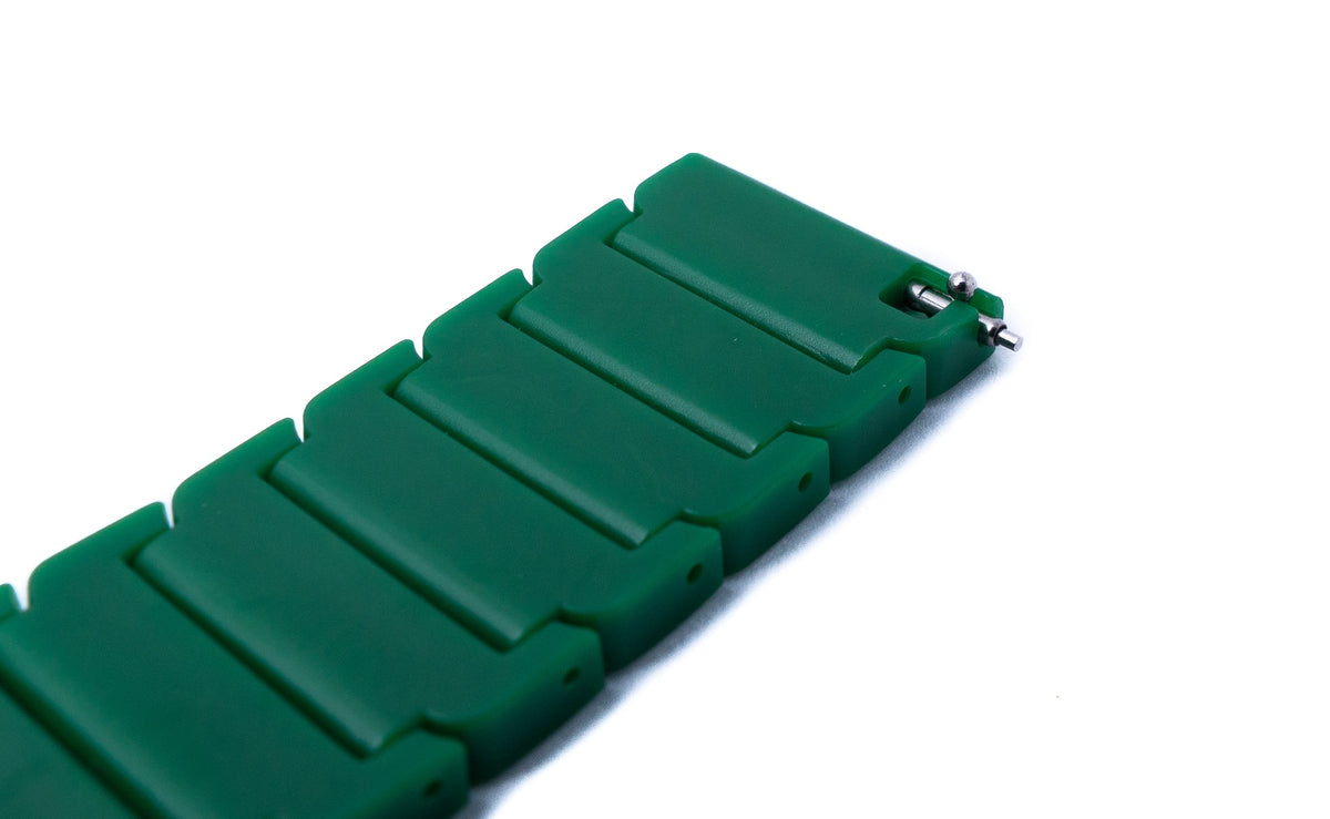 SYSTEM-S 20 mm PC strap with butterfly clasp for Smartwatch in green