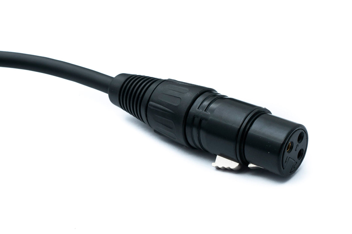 SYSTEM-S Audio XLR cable 100 cm 3-pin socket to jack AUX 3.5 mm 3-pin TRS plug