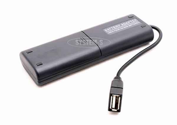 System-S Akku Ladeadapter via USB für AA Micro Batterien - DREIKS