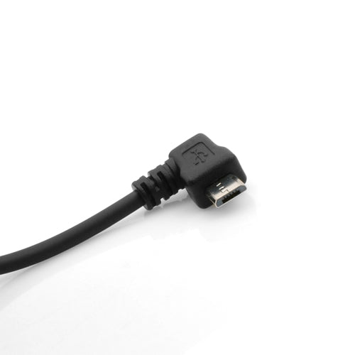 Micro USB Netzteil Ladegerät mit 90° Winkelstecker Rechts & Spiralkabel 30 - 135 cm 2A | System-S