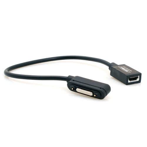 micro USB zu Magnet Stecker Ladekabel für Sony Xperia Z1 Xperia Z Ultra 20 cm | System-S