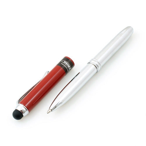 System-S Stylus Pen with Lamp and Ballpoint Pen for Smartphones, Tablet PCs and Touchscreens