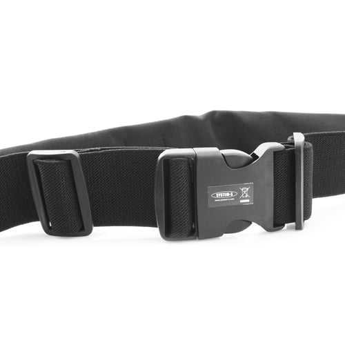 Sport Gürtel 2 Kammern Taillen Brustgurt Hüftgurt Tasche Spritzwassergeschützt für Smartphone Handy Mp3 Player und andere Gegenstände | System-S