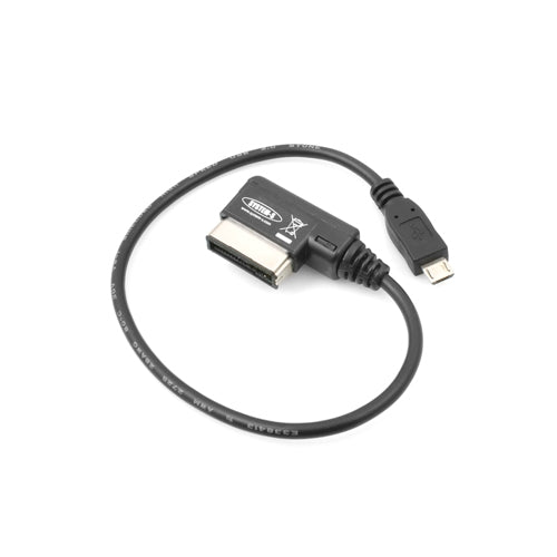 System-S KFZ Auto Micro USB Ladekabel für VW Audi Media in AMI MDI 25 cm - DREIKS