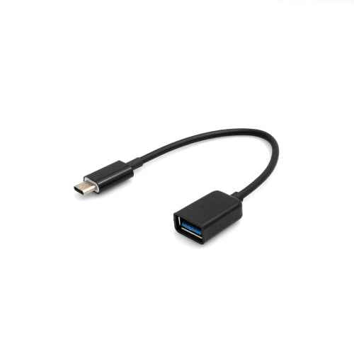 System-S USB Type C 3.1 zu USB 2.0A Female Host OTG On the Go Host Kabel 17,5cm in Schwarz - DREIKS