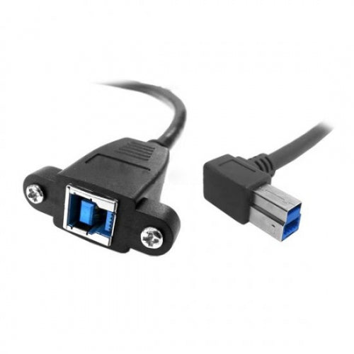 System-S USB 3.0 Type B (male) auf USB 3.0 Type B (female) Einbaubuchse Kabel Verlängerungskabel - DREIKS