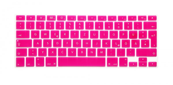 Silikon Tastaturschutz Tastaturabdeckung QWERTZ Deutsche Tastatur Abdeckung Schutz für MacBook Pro 13" 15" 17" iMac MacBook Air 13" in Pink | System-S