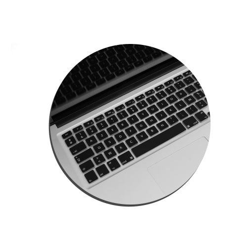 System-S Silicone Keyboard Cover AZERTY French Keyboard Cover Protector for MacBook Pro 13 inch 15 inch 17 inch iMac MacBook Air 13 inch in Black