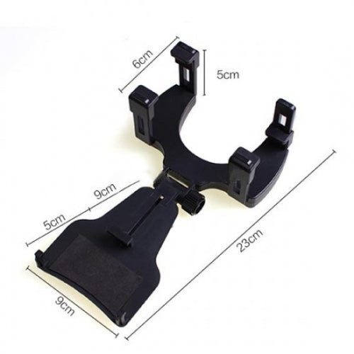 SYSTEM-S Car Rearview Mirror Mount Holder Arm for GPS Cell Phone Smartphone and other devices