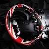 SYSTEM-S Car Steering Wheel Cover Steering Wheel Cover Steering Wheel Cover made of fabric United Kingdom Style