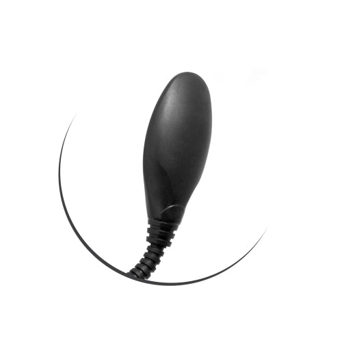 System-S bicycle mirror rear view mirror with gooseneck in black
