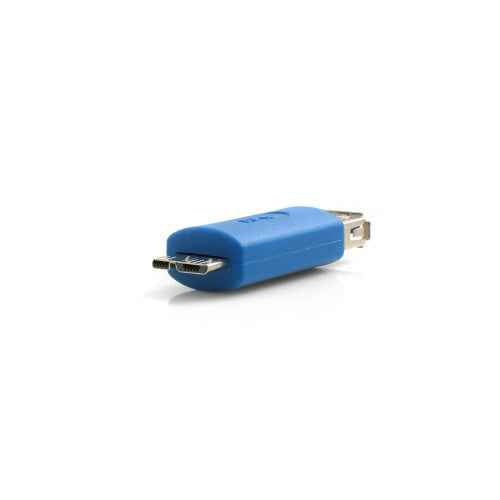 SYSTEM-S USB 3.0 Micro B Stecker zu USB 3.0 Typ A Eingang OTG On The Go Host Konverter Adapter - DREIKS