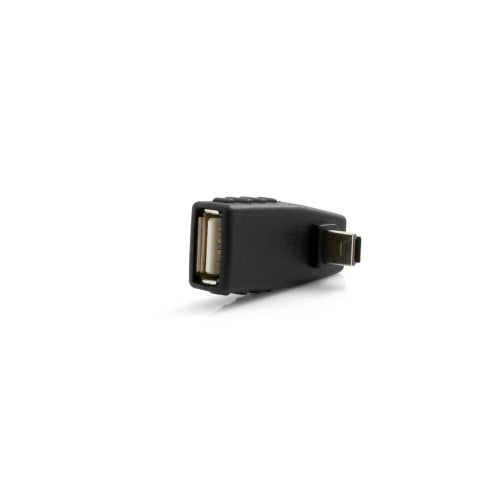 SYSTEM-S USB Typ A Buchse auf Mini USB Stecker 90° Aufwärts Winkel gewinkelt Winkelstecker Adapter - DREIKS