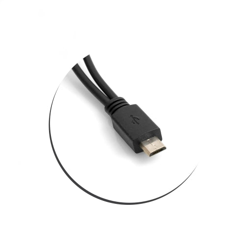 SYSTEM-S 3in1 OTG Host Micro USB (male) zu USB A 2.0 (male/female) Kabel 30 cm - DREIKS