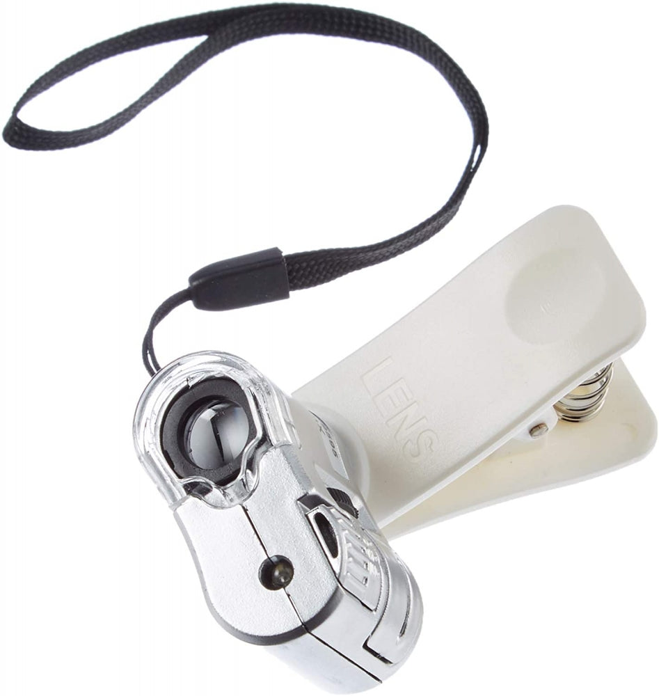 SYSTEM-S 60x Mikroskop Licht Clip-On Kamera Adapter Erweiterung für Smartphone - DREIKS