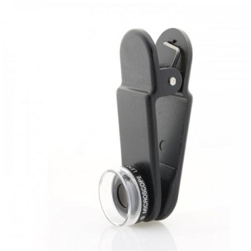 SYSTEM-S 30x Mikroskop Linse mit Clip und Schutztasche in Schwarz für Smartphone - DREIKS