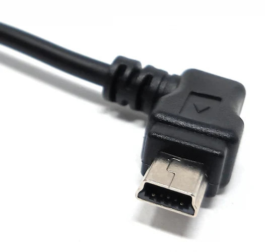System-S 2m Mini USB Kabel 90° gewinkelt rechts Winkelstecker