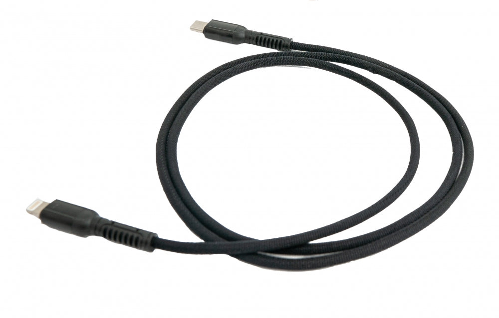 SYSTEM-S USB 3.1 cable 1 m Type C male to 8 pin male braided black