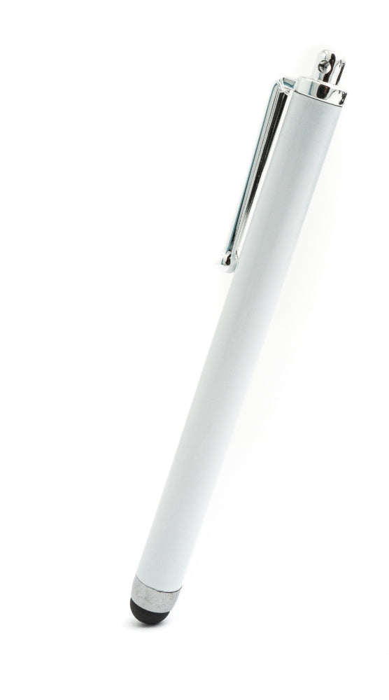 Touchpen Stylus aus Aluminium in Weiß für Tablet Smartphone Laptop | System-S