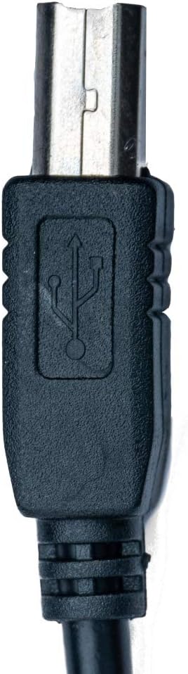USB 2.0 Kabel 3 m Typ B Stecker zu Typ A Stecker Kabel Ladekabel in Schwarz | System-S