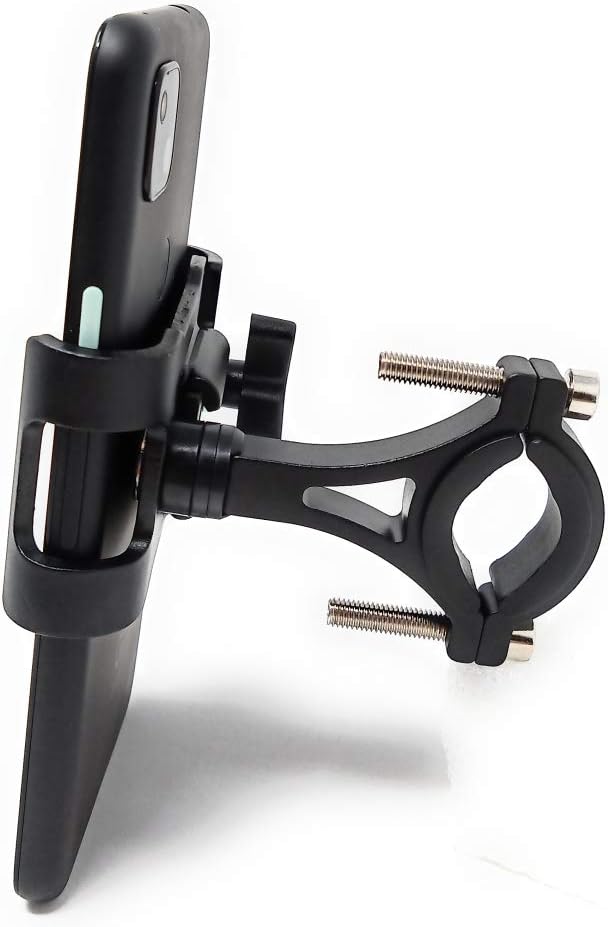 Fahrrad Halterung aus Metall in Schwarz Befestigung für Smartphone | System-S