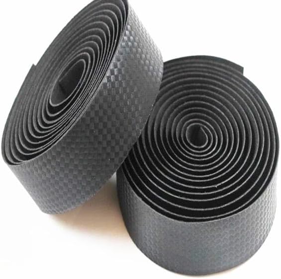 System-S 2er Set Lenkradband Lenkerband Lenker Band Rennrad mit 2 Endstopfen in Schwarz - DREIKS