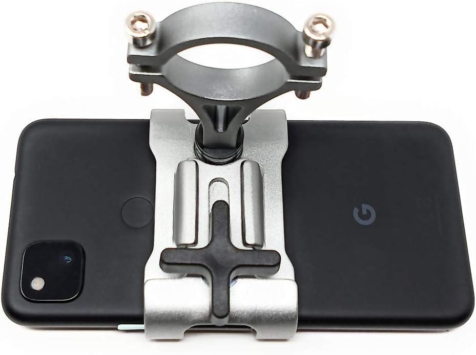 SYSTEM-S Bicycle Mount Attachment Made of Metal in Grey for Smartphone
