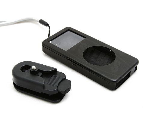 Alu Metal Case für Apple iPod Nano 2 in Schwarz | System-S