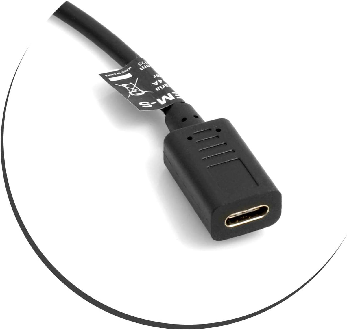 System-S USB Typ C auf USB Typ A 2.0 Kabel 30cm - DREIKS